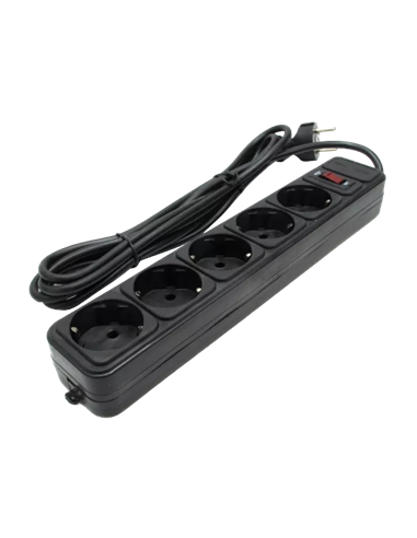 Сетевой фильтр Ultra Power UP3-B-1.8UPS, 5 Розеток, 1,8м, Чёрный