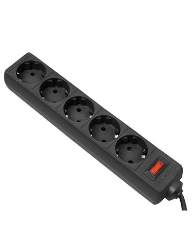 Сетевой фильтр Ultra Power UP3-B-1.8UPS, 5 Розеток, 1,8м, Чёрный