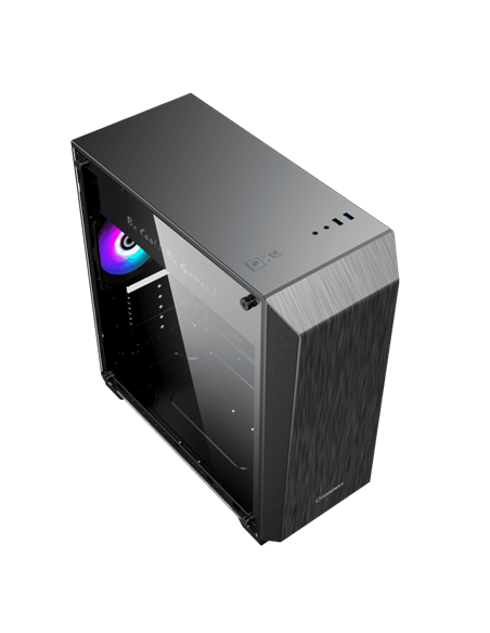Carcasă PC Gamemax Nova N5, Midi-Tower, Fără PSU, Negru