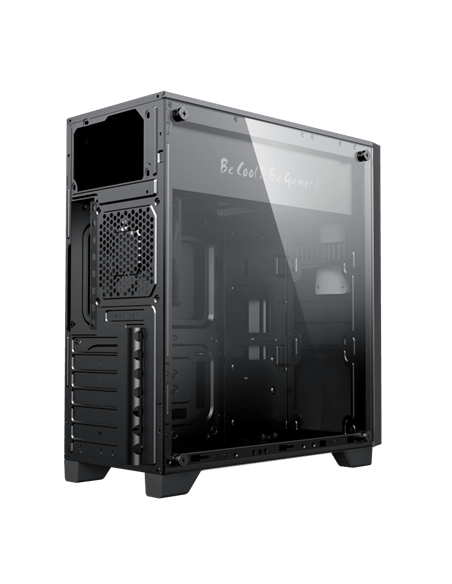 Carcasă PC Gamemax Nova N6, Midi-Tower, Fără PSU, Negru
