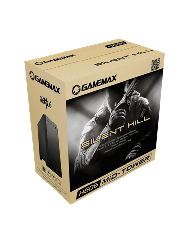 Carcasă PC Gamemax Silent Hill, Midi-Tower, Fără PSU, Negru