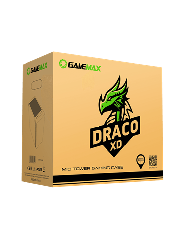 Carcasă PC Gamemax Draco XD, Midi-Tower, Fără PSU, Negru