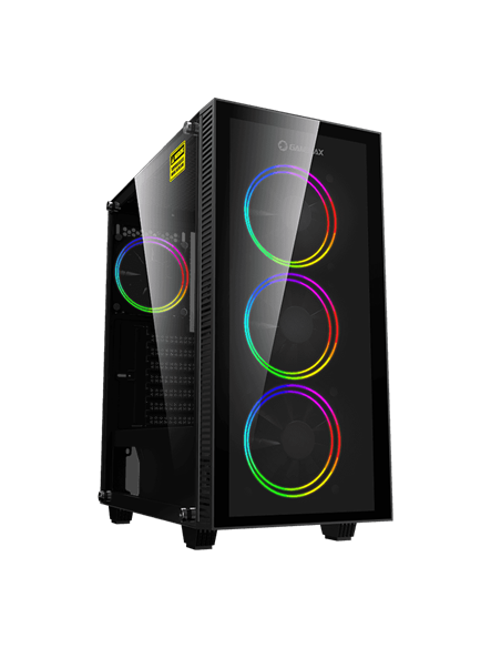 Компьютерный корпус Gamemax Draco XD, Midi-Tower, Без блока питания, Чёрный Компьютерный корпус Gamemax Draco XD, Midi-Tower, Без блока питания, Чёрный