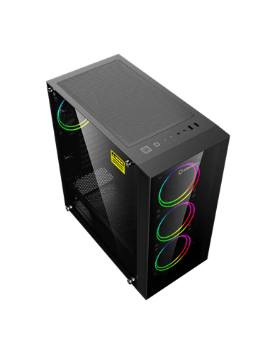Carcasă PC Gamemax Draco XD, Midi-Tower, Fără PSU, Negru