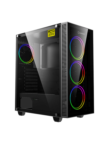 Компьютерный корпус Gamemax Draco XD, Midi-Tower, Без блока питания, Чёрный Компьютерный корпус Gamemax Draco XD, Midi-Tower, Без блока питания, Чёрный