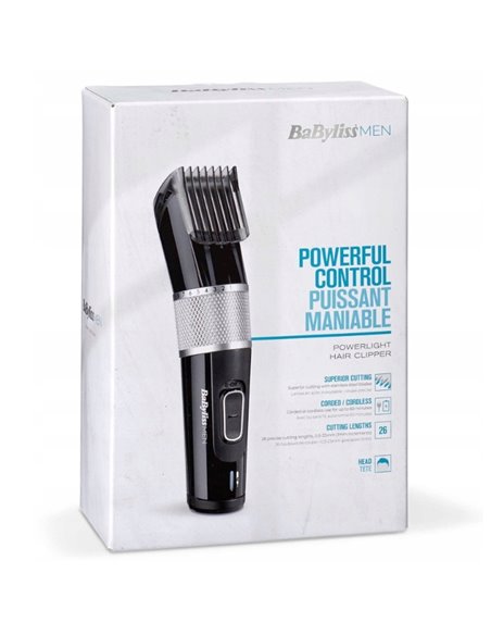 Aparat de tuns BaByliss E973E, Negru | Argintiu