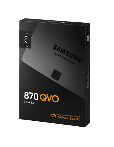 Накопитель SSD Samsung 870 QVO MZ-77Q2T0, 2000Гб, MZ-77Q2T0BW