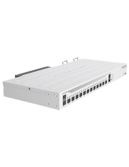 Router MikroTik CCR2004-1G-12S+2XS, Alb Router MikroTik CCR2004-1G-12S+2XS, Alb