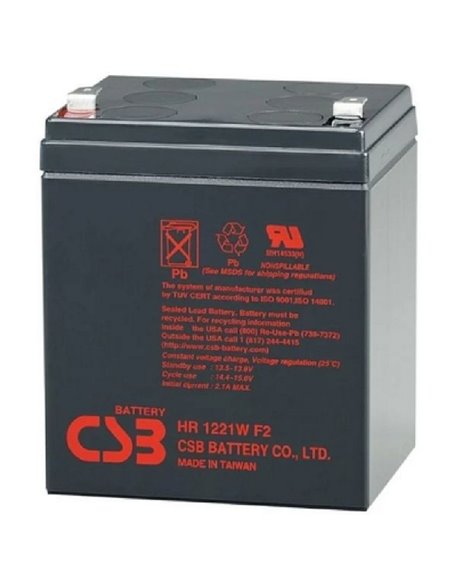Аккумулятор для резервного питания CSB HR-1221, 12В 5