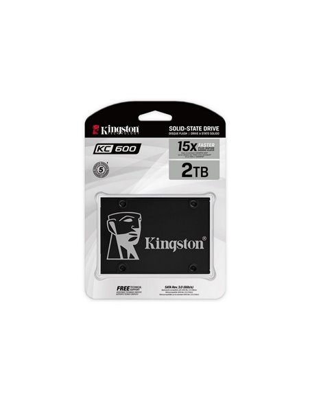 Накопитель SSD Kingston KC600, 2048Гб, SKC600/2048G