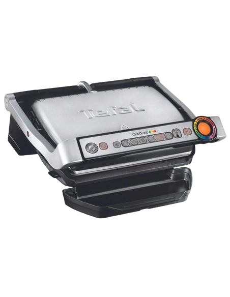 Grătar electric Tefal OptiGrill, 2000W, Argintiu