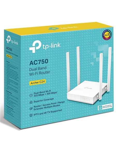 Router fără fir TP-LINK Archer C24, Alb