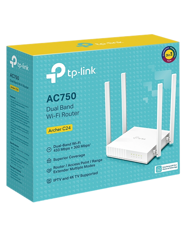 Router fără fir TP-LINK Archer C24, Alb