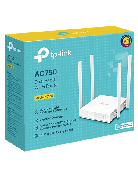 Router fără fir TP-LINK Archer C24, Alb