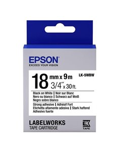 Картридж с лентой Epson LK-5WBW, 18 мм x 9 м 2
