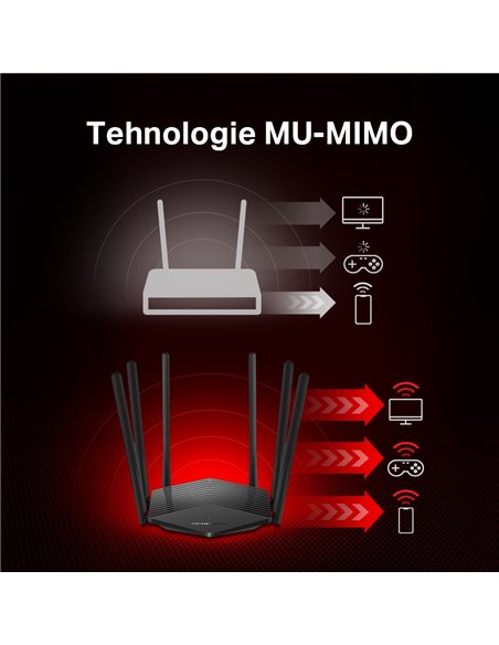 Router fără fir MERCUSYS MR50G, Negru