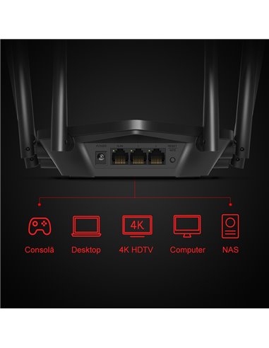Беспроводной маршрутизатор MERCUSYS MR50G, Чёрный