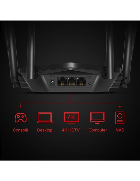 Router fără fir MERCUSYS MR50G, Negru