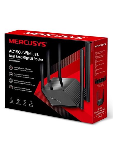 Router fără fir MERCUSYS MR50G, Negru