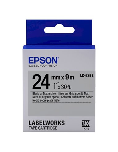 Картридж с лентой Epson LK-6SBE, 24 мм x 9 м
