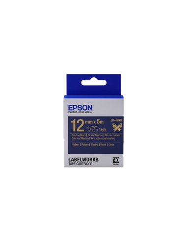 Картридж с лентой Epson LK-4HKK, 12 мм x 5 м