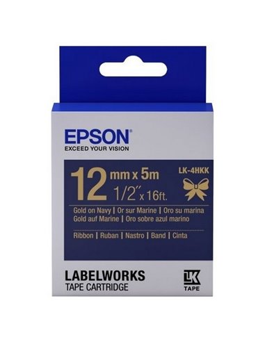 Картридж с лентой Epson LK-4HKK, 12 мм x 5 м
