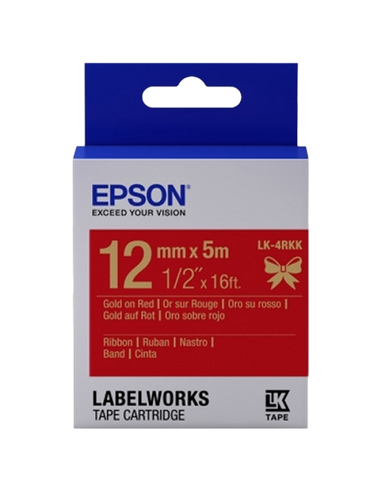 Картридж с лентой Epson LK-4RKK, 12 мм x 5 м