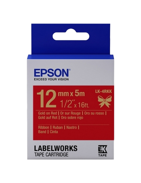 Картридж с лентой Epson LK-4RKK, 12 мм x 5 м