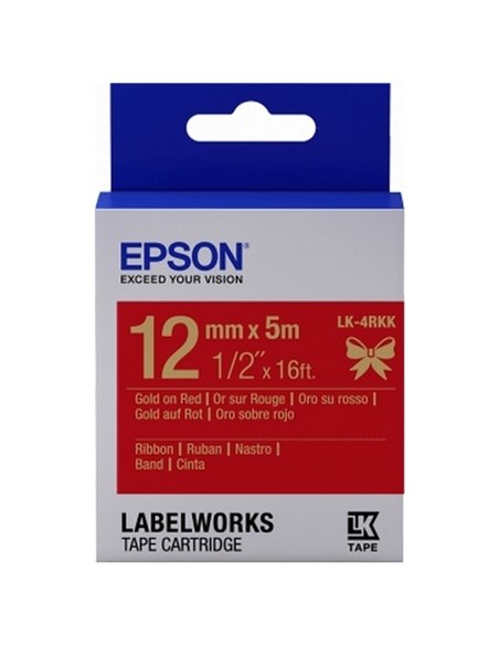 Картридж с лентой Epson LK-4RKK, 12 мм x 5 м