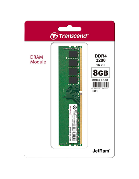 Memorie RAM Transcend JM3200HLB-8G, DDR4 SDRAM, 3200 MHz, 8GB