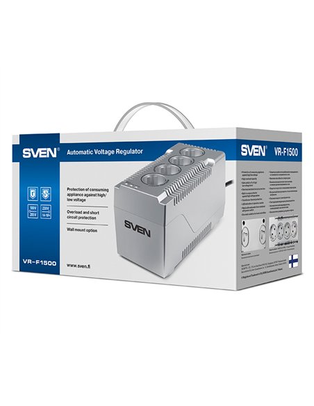 Stabilizator de Tensiune SVEN VR-F1500, 1500VA