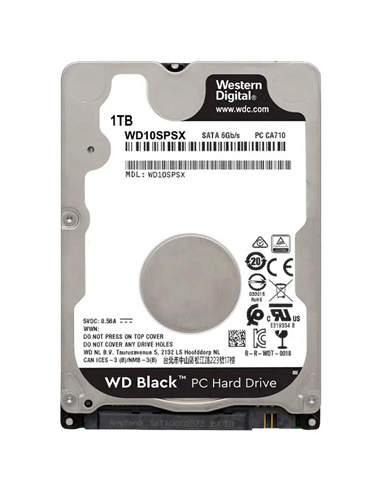 Жесткий диск Western Digital WD Black, 2.5"/7 мм, 1 ТБ <WD10SPSX>