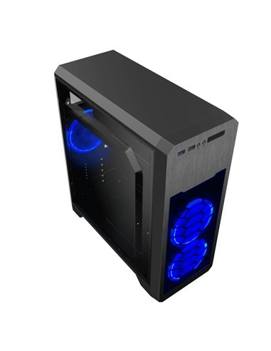 Компьютерный корпус Gamemax G563, Midi-Tower, Без блока питания, Чёрный