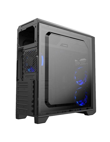 Компьютерный корпус Gamemax G563, Midi-Tower, Без блока питания, Чёрный