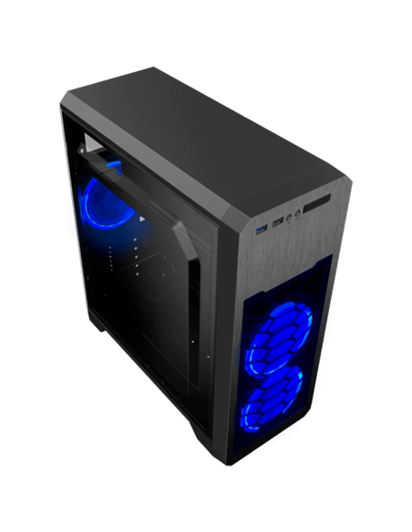 Компьютерный корпус Gamemax G563, Midi-Tower, Без блока питания, Чёрный