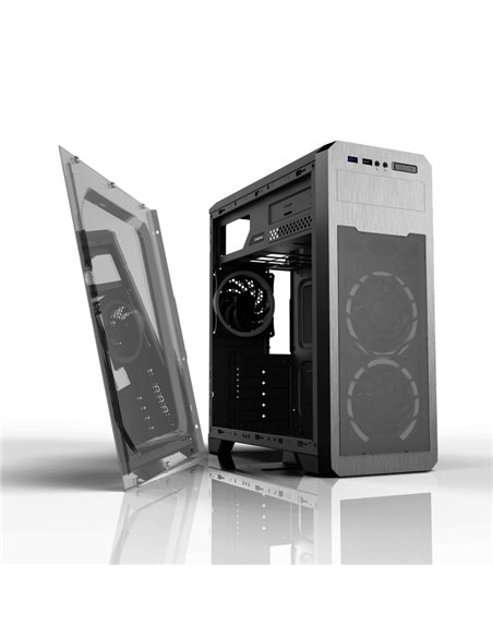 Компьютерный корпус Gamemax G563, Midi-Tower, Без блока питания, Чёрный