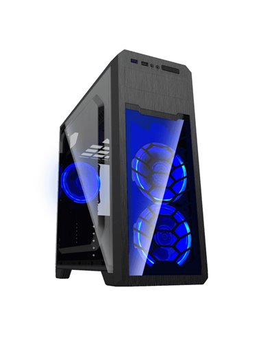 Компьютерный корпус Gamemax G563, Midi-Tower, Без блока питания, Чёрный