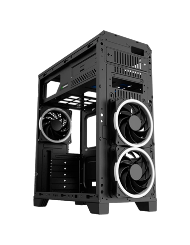 Компьютерный корпус Gamemax G563, Midi-Tower, Без блока питания, Чёрный
