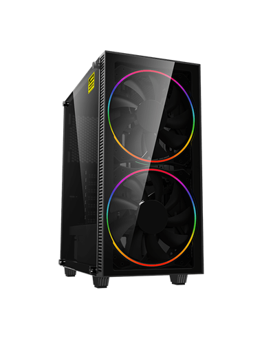 Компьютерный корпус Gamemax Black Hole, Midi-Tower, Без блока питания, Чёрный