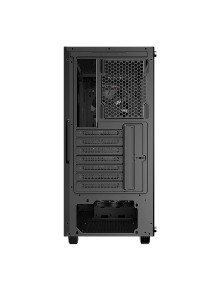 Carcasă PC Gamemax Black Hole, Midi-Tower, Fără PSU, Negru
