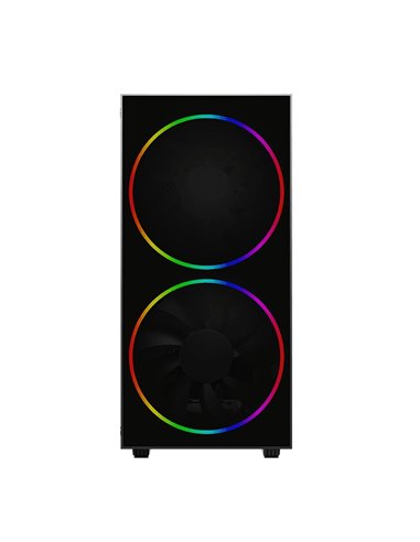 Carcasă PC Gamemax Black Hole, Midi-Tower, Fără PSU, Negru