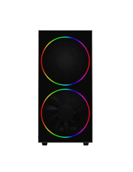 Компьютерный корпус Gamemax Black Hole, Midi-Tower, Без блока питания, Чёрный