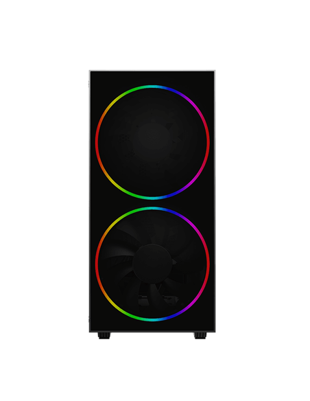 Carcasă PC Gamemax Black Hole, Midi-Tower, Fără PSU, Negru