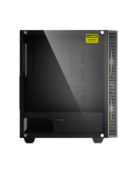 Carcasă PC Gamemax Black Hole, Midi-Tower, Fără PSU, Negru