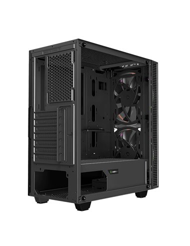 Carcasă PC Gamemax Black Hole, Midi-Tower, Fără PSU, Negru