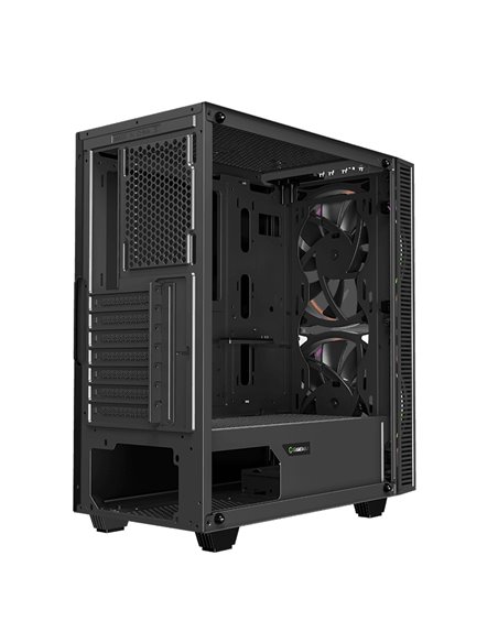 Carcasă PC Gamemax Black Hole, Midi-Tower, Fără PSU, Negru