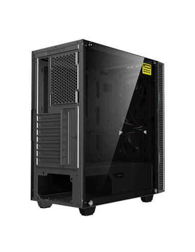 Carcasă PC Gamemax Black Hole, Midi-Tower, Fără PSU, Negru