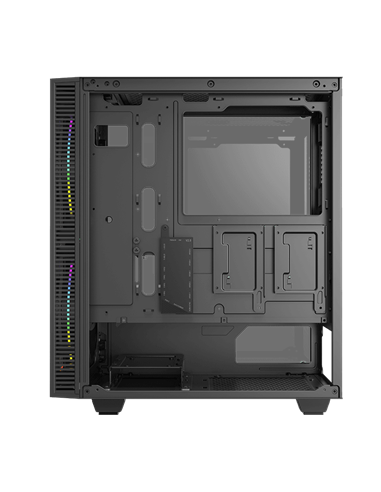 Carcasă PC Gamemax Black Hole, Midi-Tower, Fără PSU, Negru
