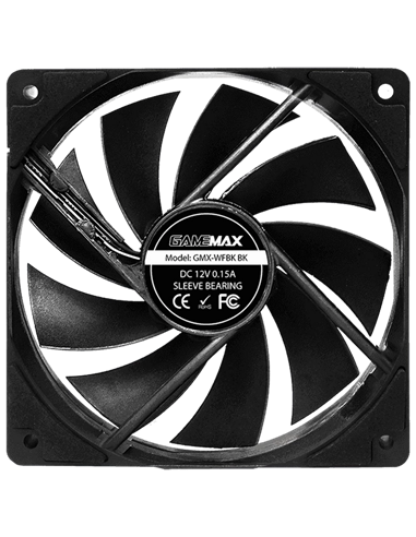 Вентилятор для ПК Gamemax GMX-WFBK BK, 120 мм
