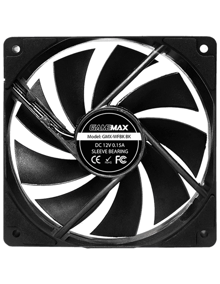 Вентилятор для ПК Gamemax GMX-WFBK BK, 120 мм